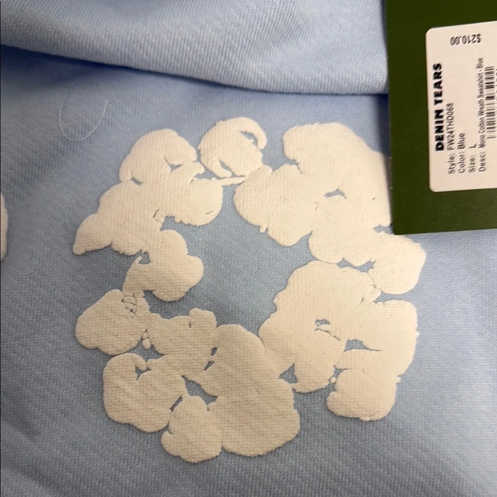 Denim Tears Powder blue hoodie
